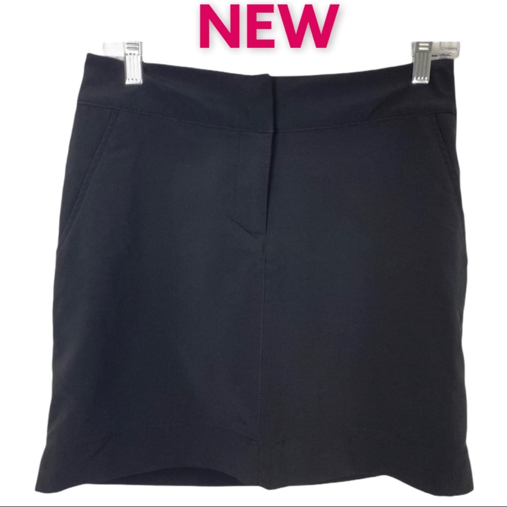 NWT Under Armour Black Golf Skort SPF 50 Size 4